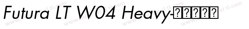 Futura LT W04 Heavy字体转换